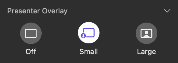 Small Presenter Overlay